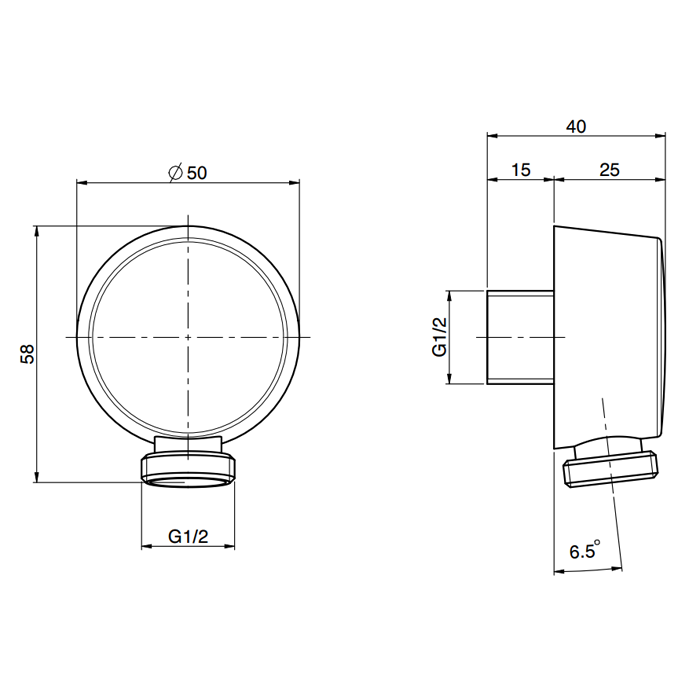 Fima Carlo Frattini Шланговое присоединение, Wellness, F2013CR цвет: хром
