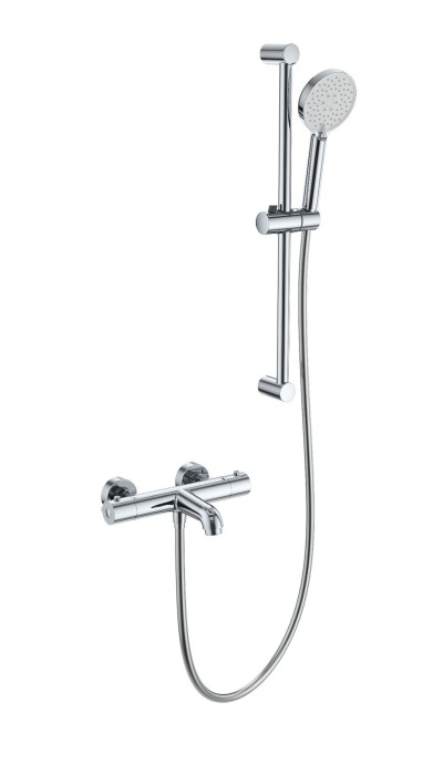 Смеситель для ванны с душевым гарнитуром и термостатом, Wonzon &amp; Woghand, WW-C2006-A-CR цвет: хром