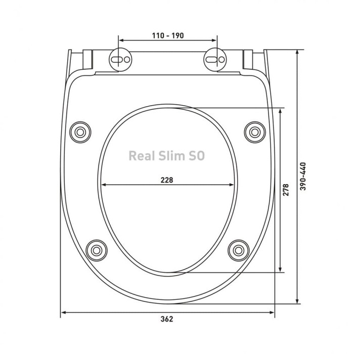 Сиденье для унитаза Berges Real Slim SO   арт. 010303