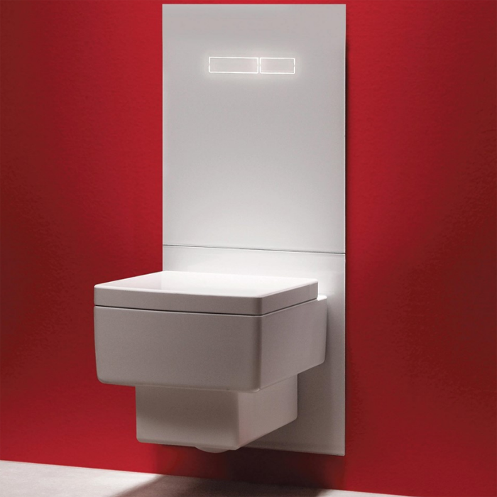 Комплект для установки унитаза-биде duravit, с верхней панелью 430?555?16 мм, с механическим блоком управления стекло, цвет: белый, lux TECE арт. 9650000 9650103
