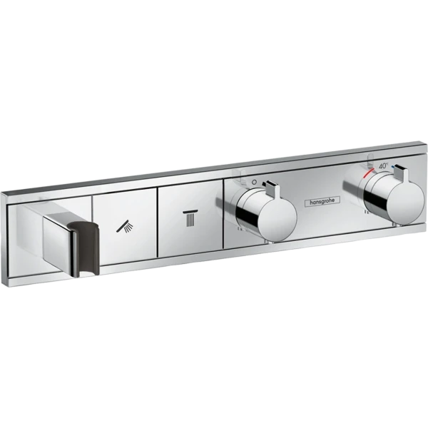 Термостат для душа скрытого монтажа на 2 потребителя, Hansgrohe RainSelect, хром арт. 15355000