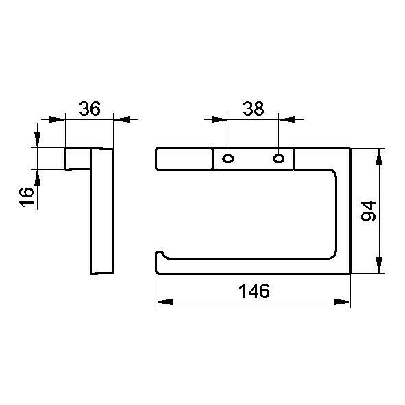 Держатель туалетной бумаги Keuco, Edition 11, 11162 010000 цвет: хром