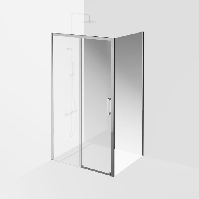 Душевая дверь раздвижная 110х195, Vetro Kerama Marazzi, хром - VE.110.SD.CR