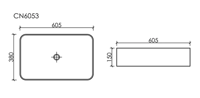 Накладная раковина Ceramicanova Element, белый арт. CN6053