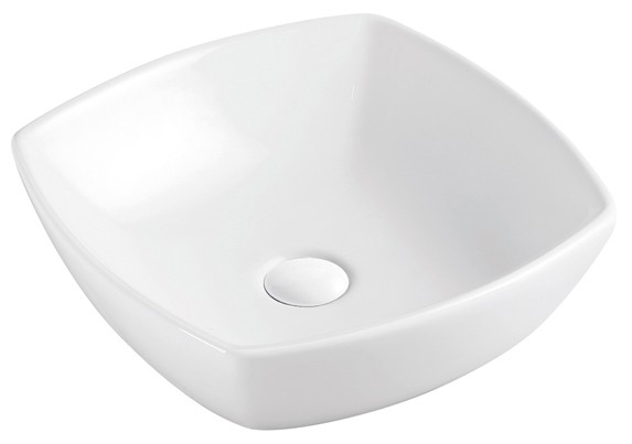 Раковина 430х430х135 накладная, белая, Azario - AZ-2076