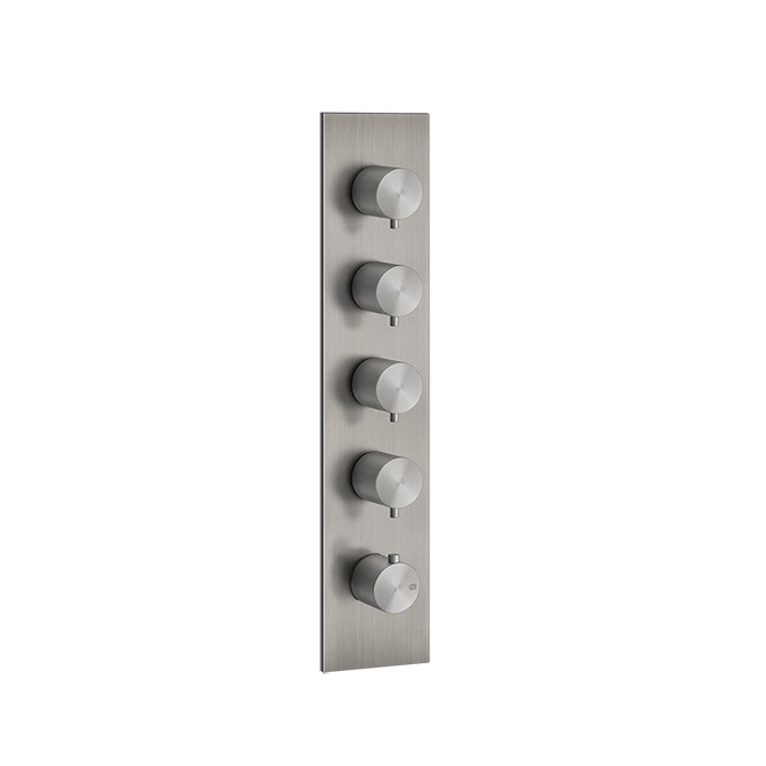 Встраиваемый термостатический смеситель на 4 источника, резьба 3/4", Gessi 316, steel brushed арт. 54518#239
