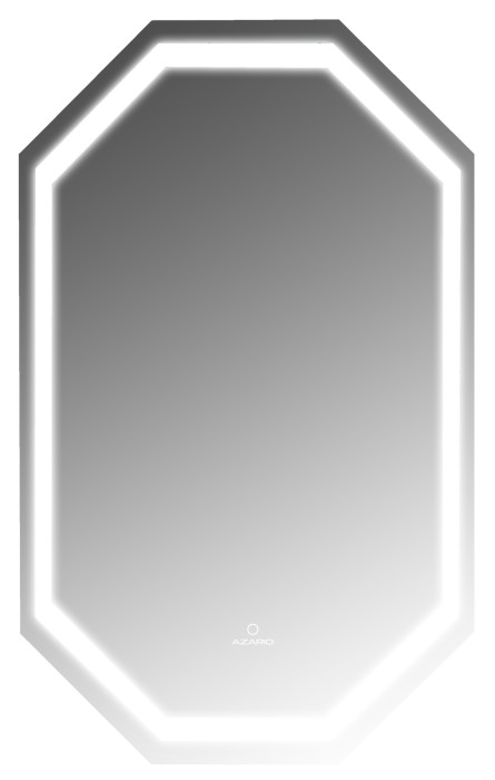 Зеркало 1000х600 подсветка, сенсорный выключатель с функцией диммера, Azario Viva - AZ-Z-097CS