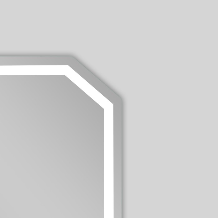 Зеркало 1000х600 подсветка, сенсорный выключатель с функцией диммера, Azario Viva - AZ-Z-097CS