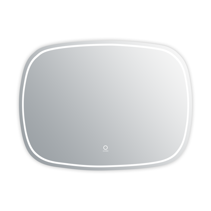 Зеркало 800х600 подсветка, сенсорный выключатель с функцией диммера, Azario Lotos - AZ-Z-016CS