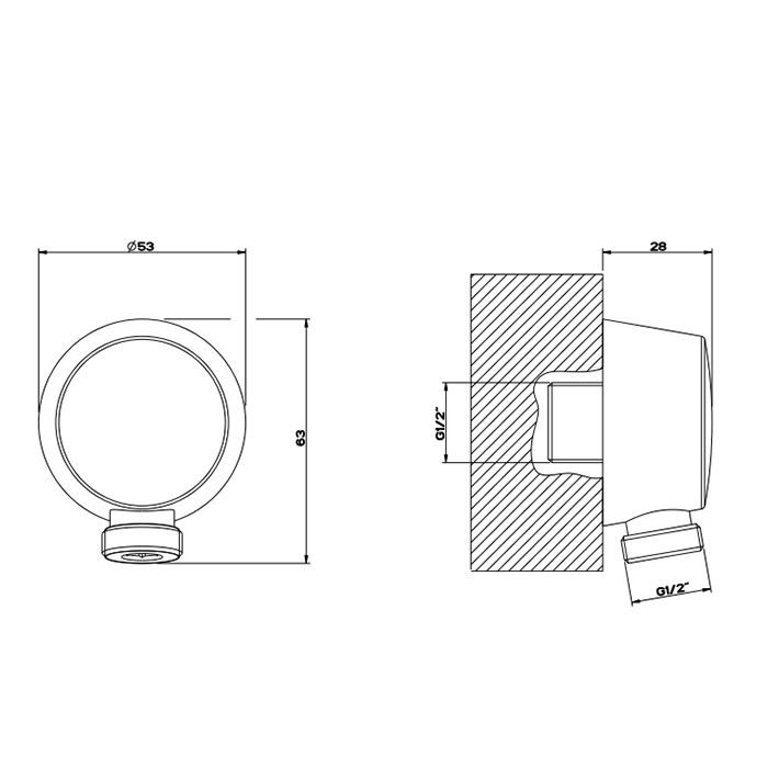 Вывод воды, Gessi Emporio shower, black xl арт. 47269#299
