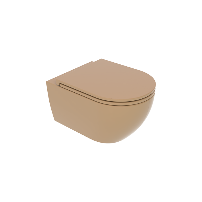 Чаша подвесного унитаза каштан матовый, GSG Ceramic Design Like, LKWCSO017