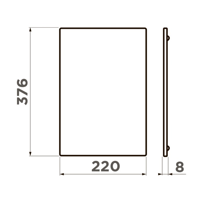 Разделочная доска Omoikiri CB-SINTESI-S-WD, 4999098 цвет: коричневый