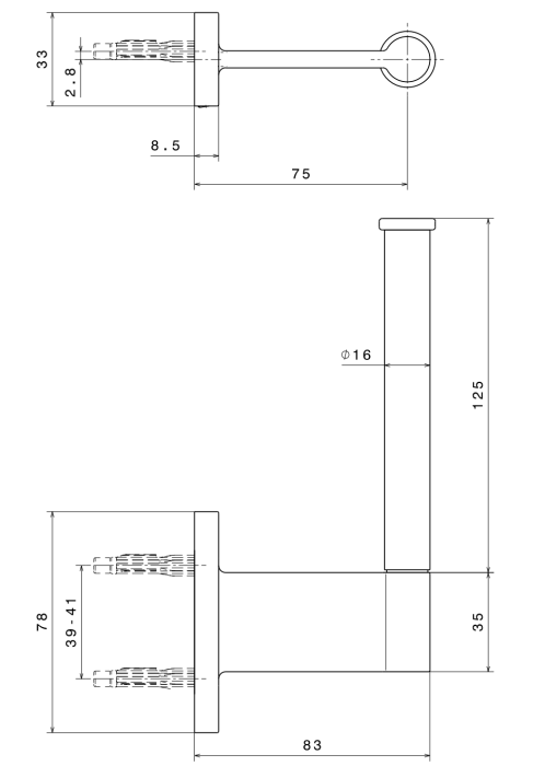 Держатель для туалетной бумаги Newform Round accessories цвет PVD Brushed copper bronze арт. 67223.21.018 1