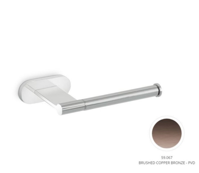 Держатель для туалетной бумаги Newform Round accessories цвет PVD Brushed copper bronze арт. 67223.21.018 1