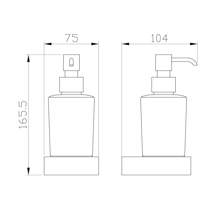 Дозатор мыла, Wonzon & Woghand, WW-9533 цвет: хром
