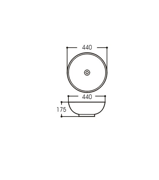Раковина накладная 44x44 Aquatek арт. AQ5354-00