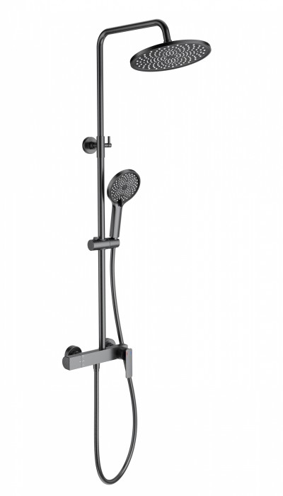 Душевая система, Wonzon &amp; Woghand, WW-B3517-BGG цвет: графит