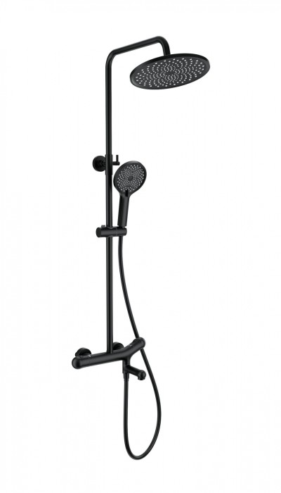 Душевая система с термостатом, Wonzon &amp; Woghand, WW-B3057-A-MB цвет: черный