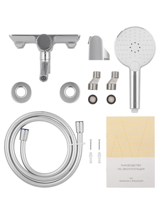 Смеситель для ванны с душем, Wonzon & Woghand Click, WW-FE05L221-CR цвет: хром