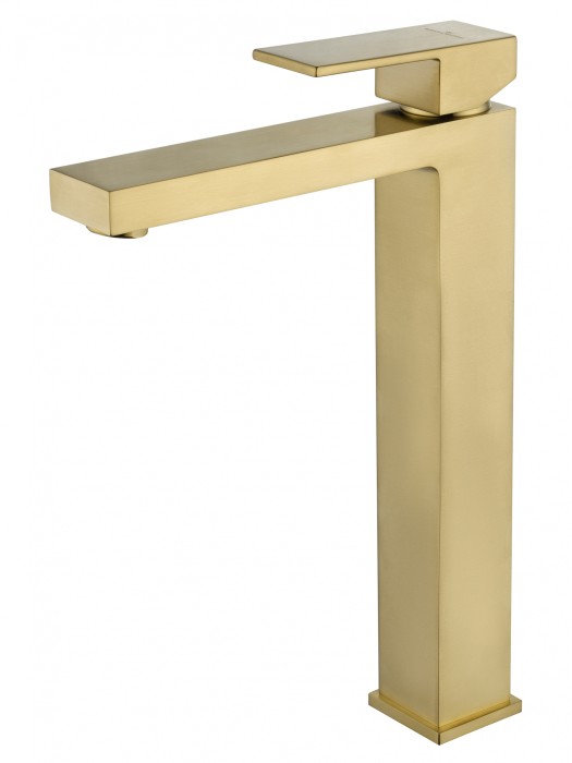Смеситель для раковины высокий, Wonzon &amp; Woghand Cube, WW-88239016-BG цвет: золото