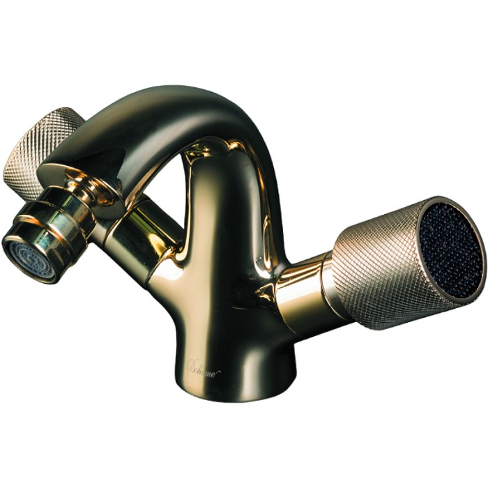 Смеситель для биде black, gold, Boheme Royal cristal - 296-Royal/CRST black