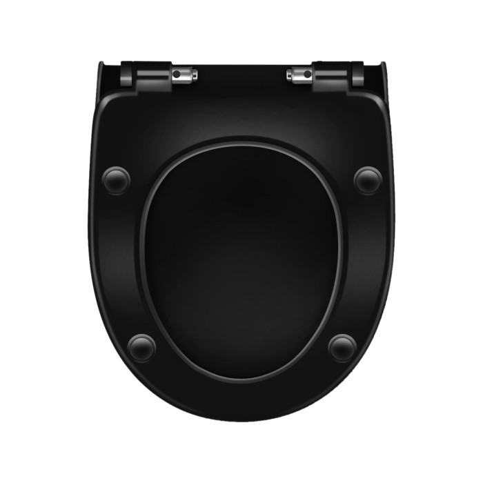Сиденье для унитаза Berges Real Slim SO black  арт. 010403