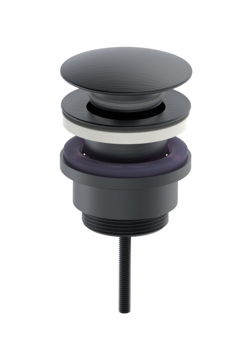 Донный клапан для раковины 1 1/4, Wonzon &amp; Woghand, WW-88SS07-BGM цвет: графит