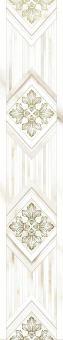 Бордюр кер. 7,5x40 GLOBAL TILE Calacatta gold арт. 10200000102