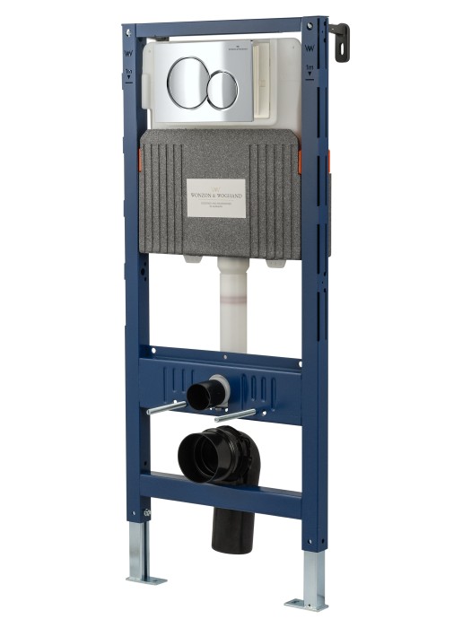 Кнопка смыва для инсталляции механическая, Wonzon & Woghand, WW-IB232-CR цвет: хром