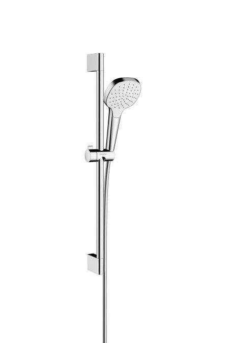 Душевой гарнитур 110 со штангой 65см Croma Select E Hansgrohe, белый, хром арт. 26585400