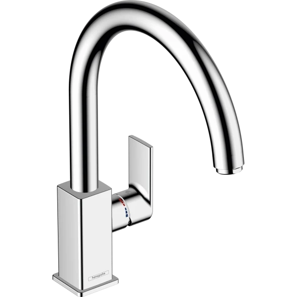 Смеситель для кухни, с поворотным изливом, Hansgrohe Vernis Shape M35, хром арт. 71871000