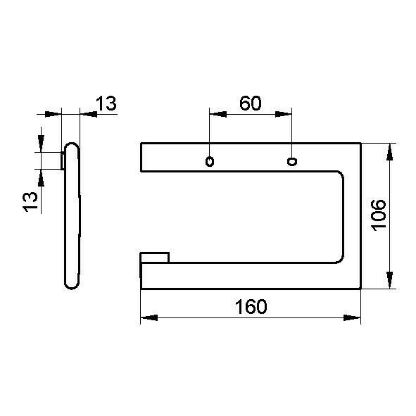 Держатель туалетной бумаги Keuco, Edition 400, 11562 010000 цвет: хром