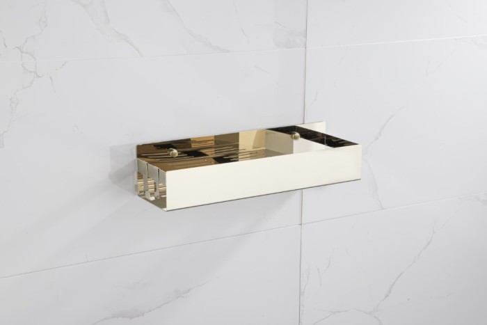 Полка подвесная + 2 крючка, Gold Q Boheme 10965-G