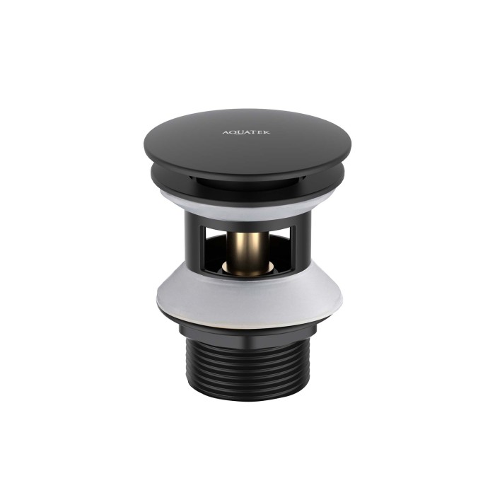 Сливной набор для раковины, Aquatek, черный арт. AQ6002MB