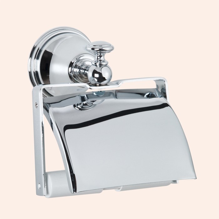 Держатель для туалетной бумаги с крышкой, подвесной, Harmony хром, Tiffany World - TWHA219cr