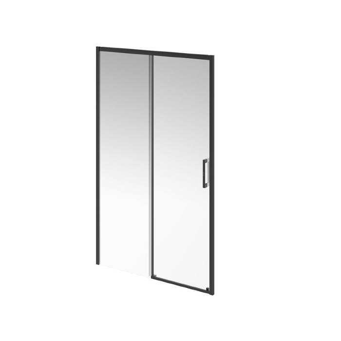 Душевая дверь раздвижная 120х195, Vetro Kerama Marazzi, черный - VE.120.SD.BLK.M