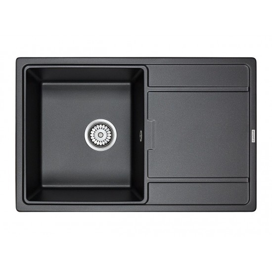 Мойка для кухни гранит 780х500 Paulmark FLUGEN 50-780, черный - PM217850-BL
