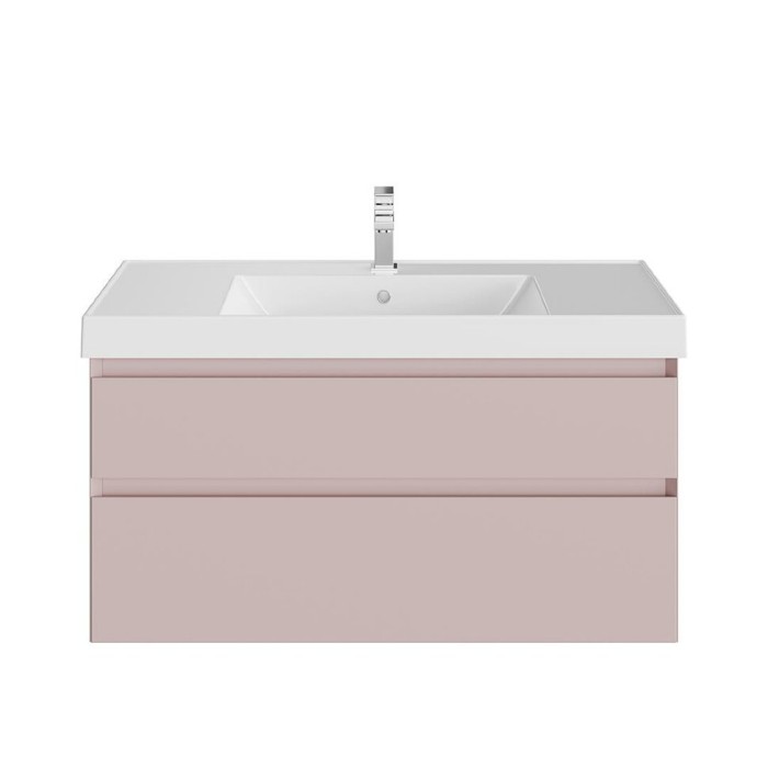 Тумба подвесная с ящиками 100см, Cubo Kerama Marazzi, розовый - CUB.100.2\MAL