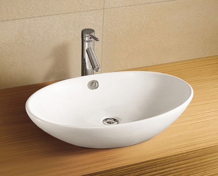 Раковина 625х415х150 накладная, белая, Azario - AZ-3077