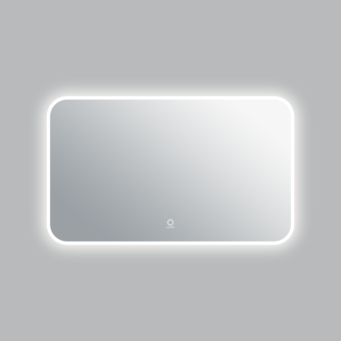 Зеркало 1000х600 подсветка, сенсорный выключатель с функцией диммера, Azario Lotos - AZ-Z-018CS