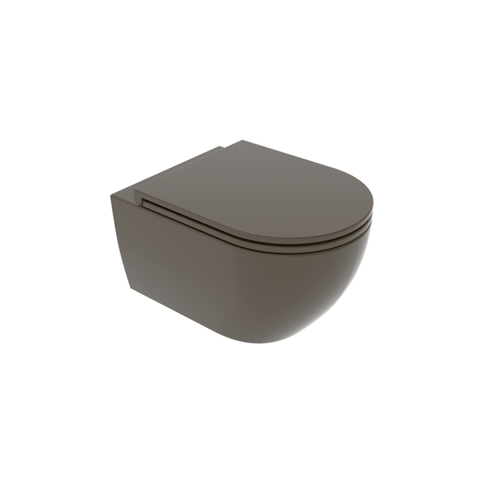 Чаша подвесного унитаза кофейный матовый, GSG Ceramic Design Like, LKWCSO018