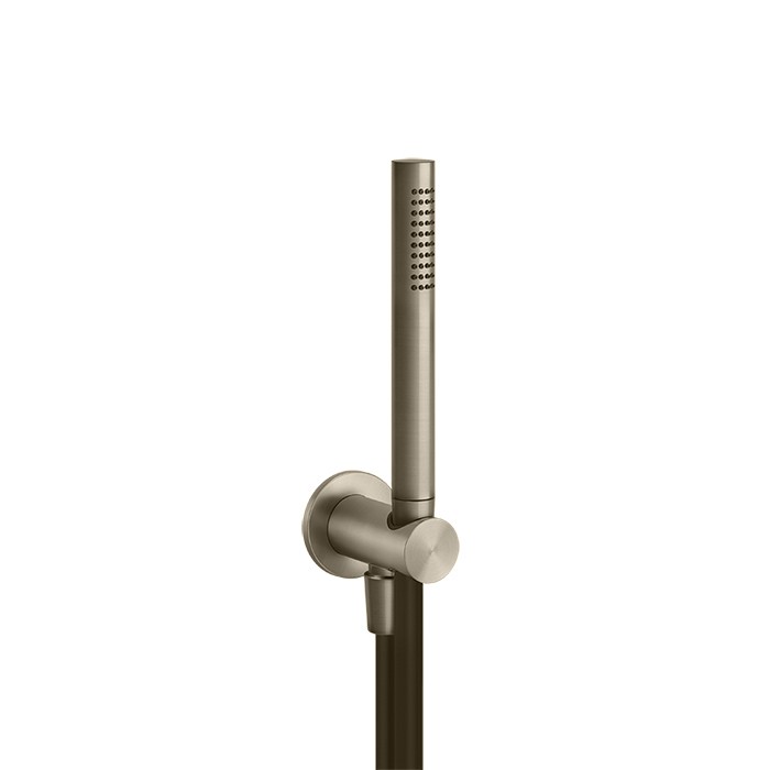 Душевой гарнитур: ручной душ, держатель, шланг 150см, Gessi 316, warm bronze brushed pvd арт. 54023#726