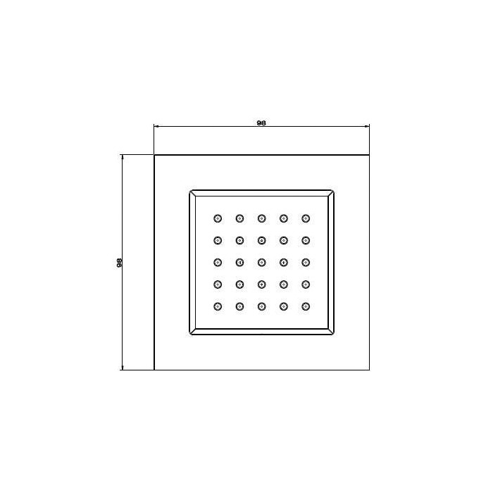 Встраиваемая поворотная боковая форсунка, Gessi Body Jets, хром арт. 32984#031 32987#031