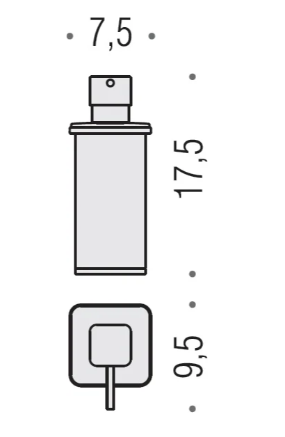 Дозатор Colombo Design Lulu настольный, цвет хром арт. B9322