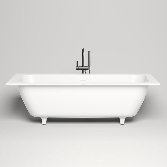 Ванна встраиваемая 180x80, глянцевая, Salini ORLANDA AXIS KIT арт. 103312GRH