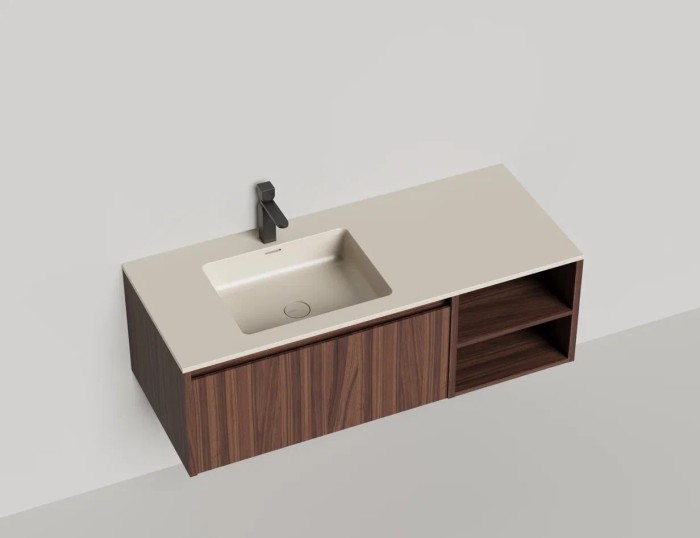 Подвесная тумба domino 1200, шпон onda plus, Salini арт. 27D212ONA