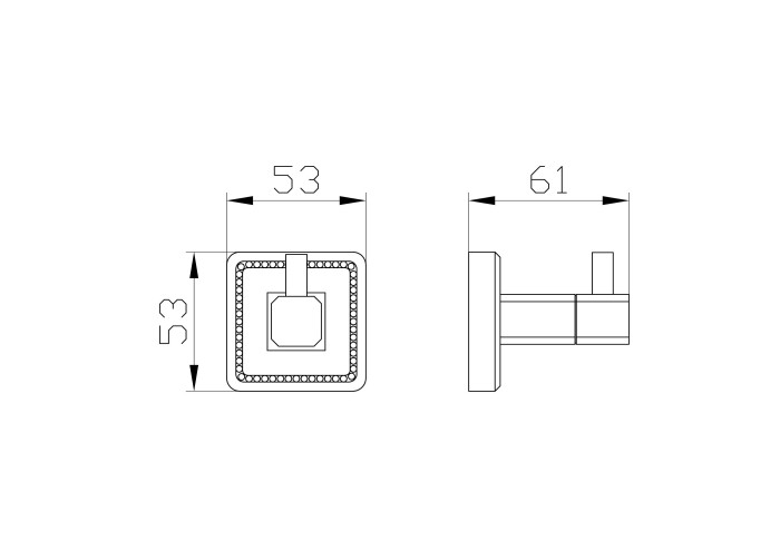 Крючок для ванной, Wonzon & Woghand Roma, WW-7215 цвет: бронза