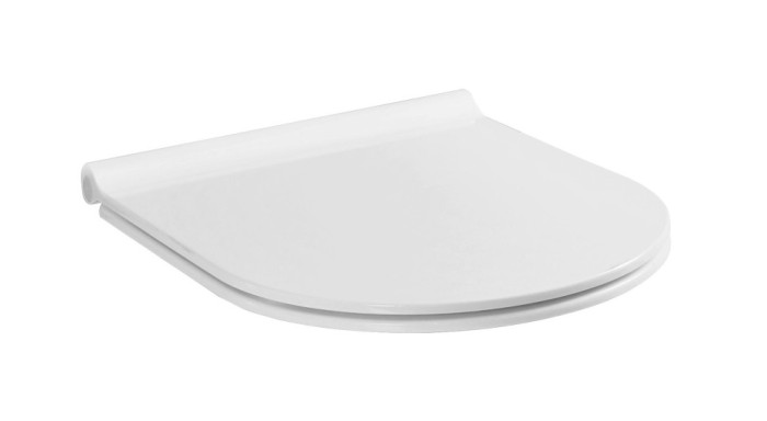 Крышка для унитаза slim white glossy, Boheme Bianca - 966-W