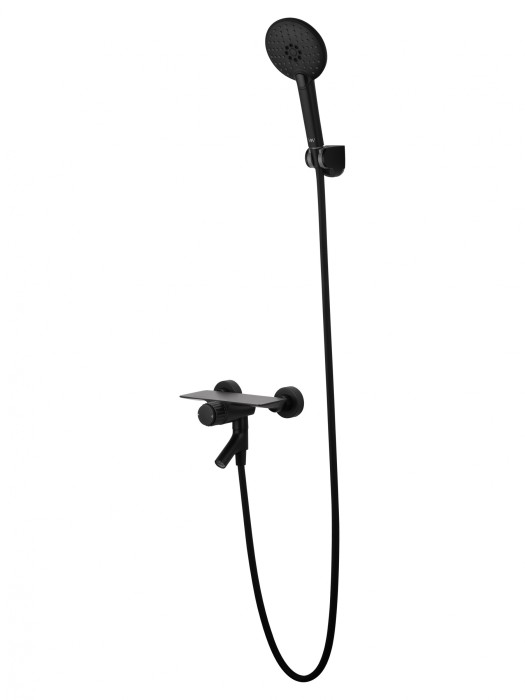 Смеситель для ванны с душем, Wonzon &amp; Woghand Click, WW-FE05L221-MB цвет: черный
