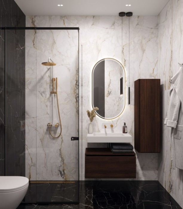 Столешница моноблок st 70см (704x452x100), Boheme Flat - 888-70